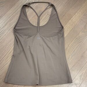 ALO Yoga Women's Taupe Racerback Tank Top Size M